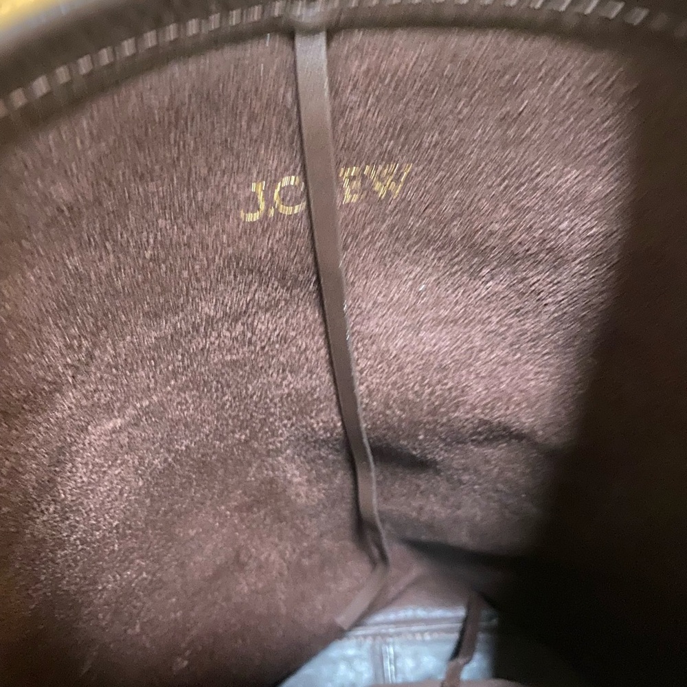 J. Crew Iconic Dark Brown Berkeley Suede and Leather Bucket Bag - Picture 5 of 6